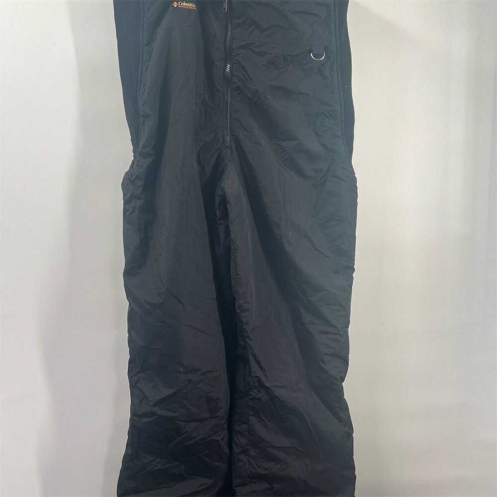 Columbia Men's XL Insulated Snow Bib Overalls Black Adjustable Straps Activewear